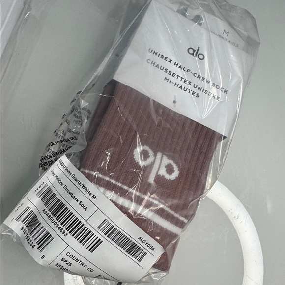 ALO Yoga Women's half crew Socks - Black, Gray, and Pink bundle - Picture 4 of 4